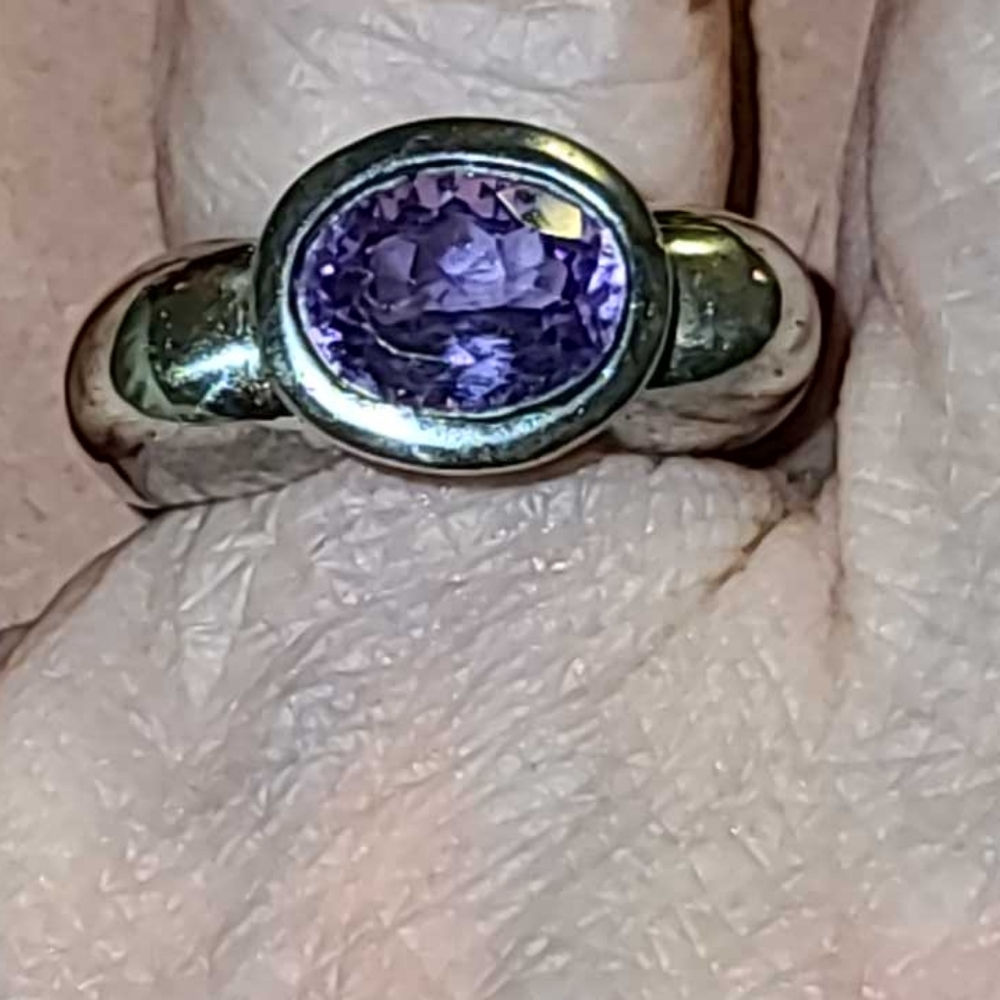 Sterling silver and Amethyst ring